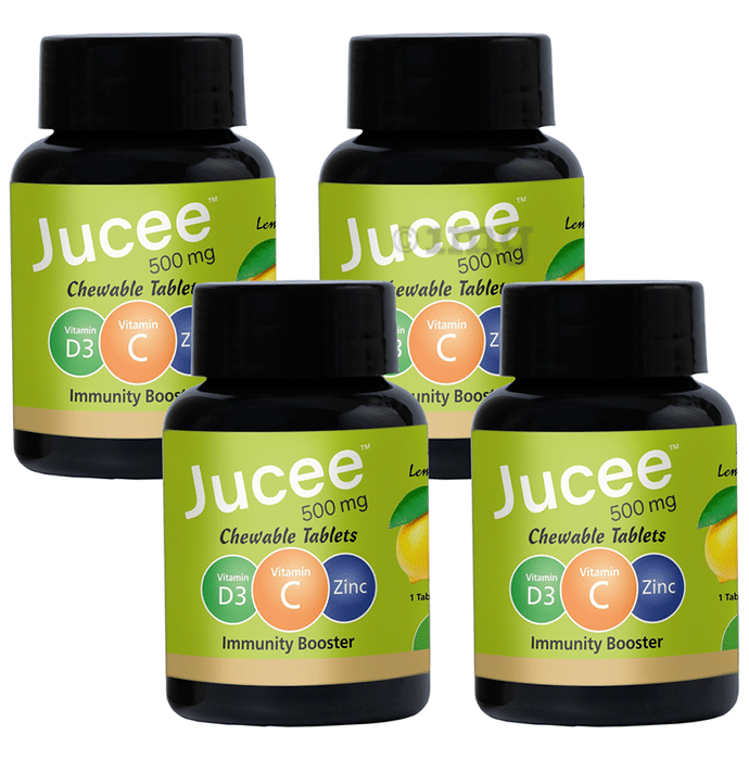 Jucee 500mg Chewable Tablet (60 Each) Delicious Lemon