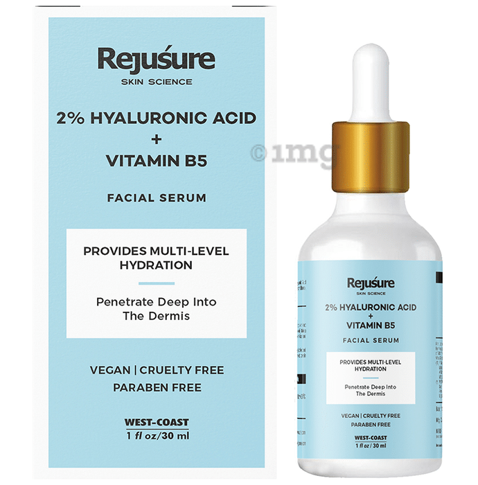 Rejusure 2% Hyaluronic Acid + Vitamin B5 Facial Serum
