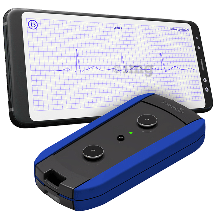 Agatsa SanketLife Pro+ Pocket ECG Machine | 12 Lead ECG by Touch/Leads | Convertible ECG |