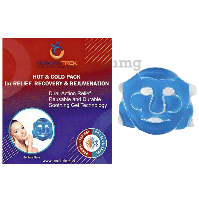 Healthtrek Cooling Gel Face Mask for Puffiness Relaxation Blue