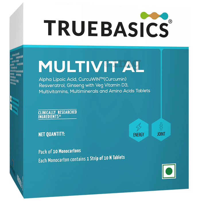 TrueBasics Multivit Al Veg. Tablet