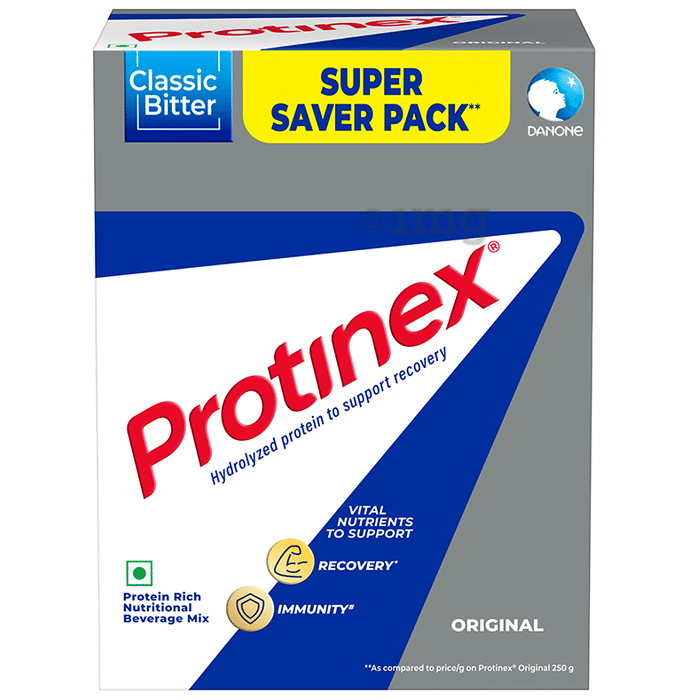 Protinex Hydrolyzed Protein Powder | For Recovery & Immunity | Classic Bitter Original | Nutrition Support | With Multivitamins Classic Bitter Original