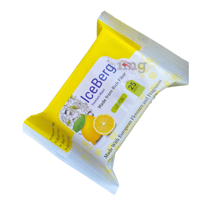 Ice Berg Premium Wipes (25 Each) Lemon