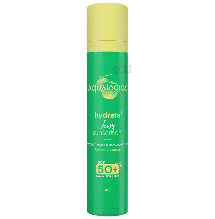 Aqualogica Hydrate+ Dewy Sunscreen for UVA/B & Blue Light Protection SPF 50+ PA++++