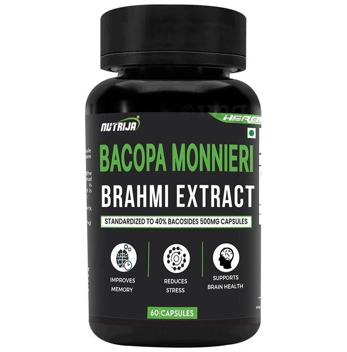 Nutrija Bacopa Monnieri Brahmi Extract Capsule