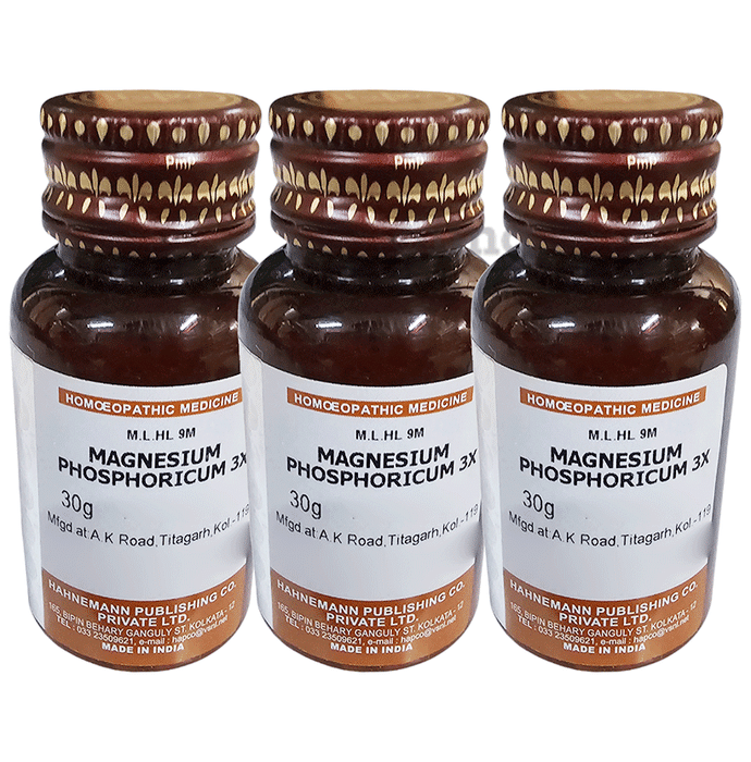 Hapco Magnesia Phosphoricum Tablet (30gm Each) 3X