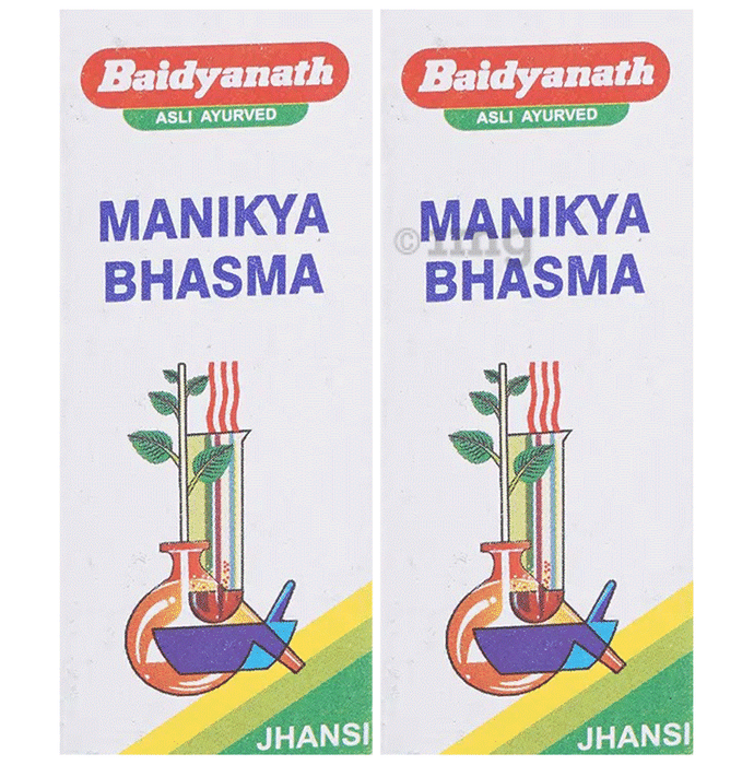 Baidyanath (Jhansi) Manikya Bhasma (2.5gm Each)