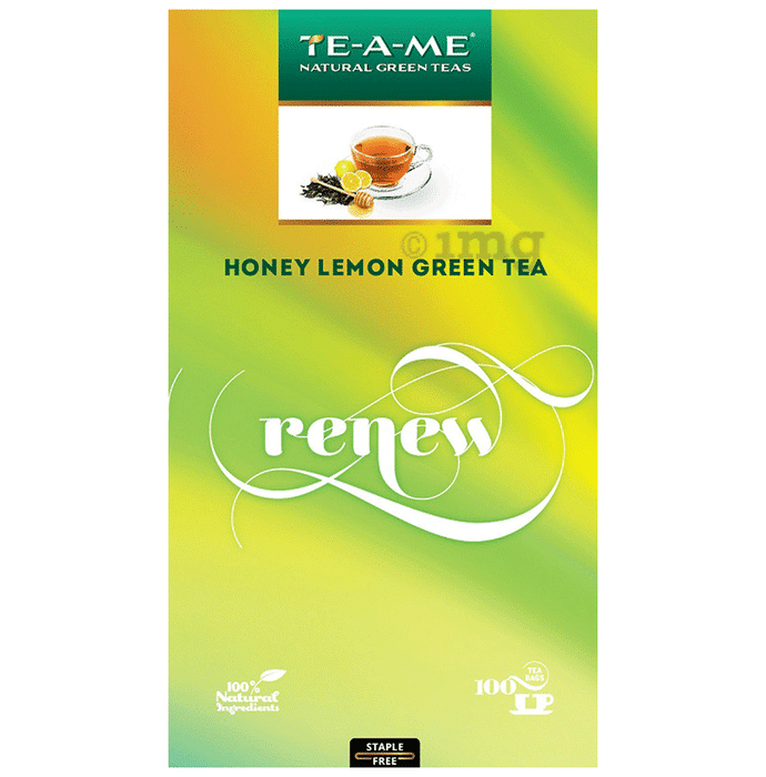 TE-A-ME Natural Green Teas (1.5gm Each) Honey Lemon Renew