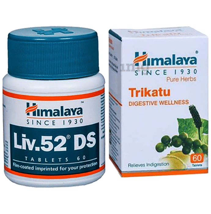 Himalaya Combo Pack of Liv. 52 DS Tablet (60) & Trikatu Tablet (60)