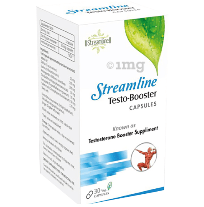 Streamline TestoBooster Veg Capsule Buy bottle of 30.0 vegicaps at