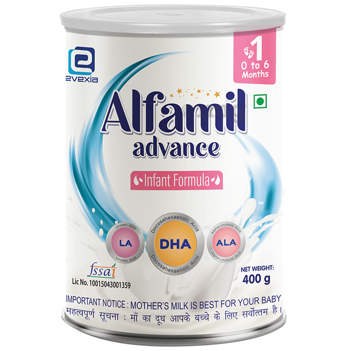 Evexia Alfamil Infant Formula with Omega 3-6-9 (Upto 6 Months)