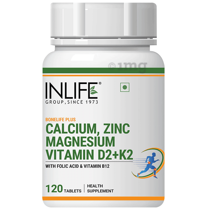 Inlife Calcium ,Zinc, Magnesium Vitamin D2+K2 Tablet