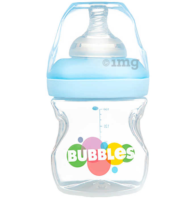 Bubbles PP Wide-Neck BPA Free Feeding Bottle Blue 0+ Months