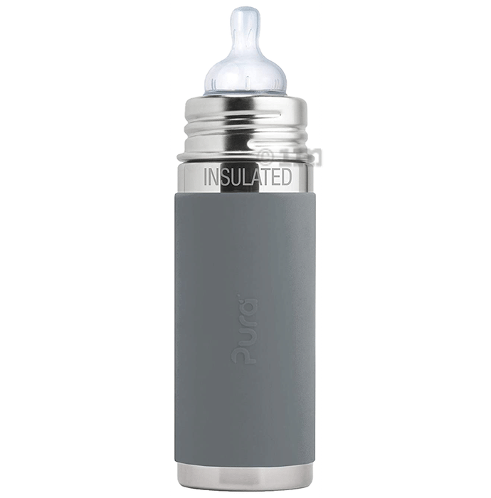 Pura Kiki Stainless Steel Infant Bottle with Nipple & Sleeve