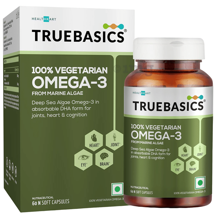 TrueBasics 100% Vegetarian Omega 3 Soft Capsule