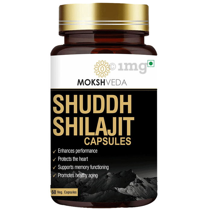 Mokshveda Shuddh Shillajit Veg Capsule