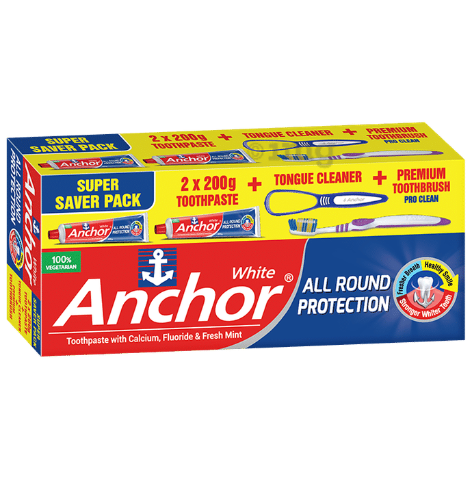 Anchor White Toothpaste Kit