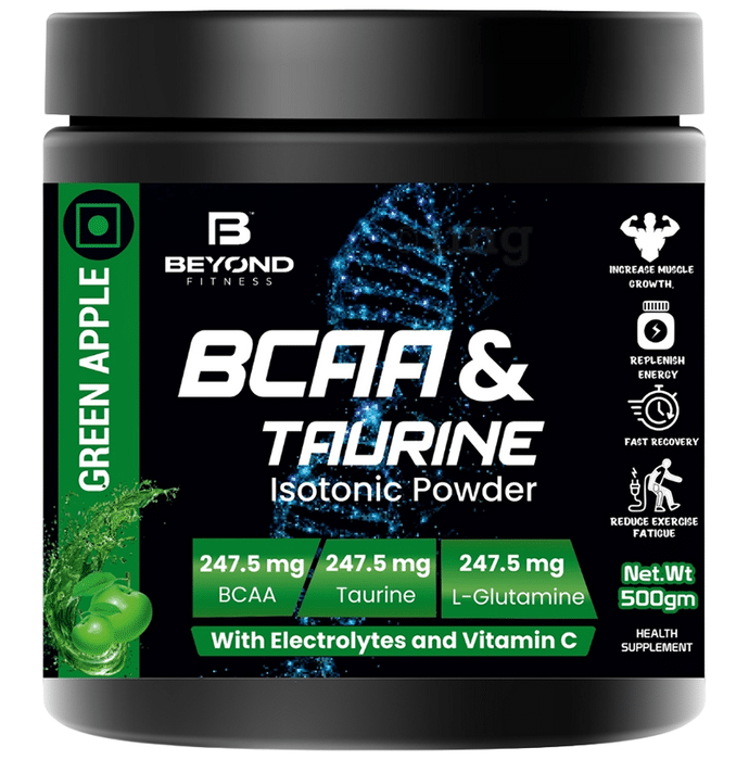 Beyond Fitness Bcaa & Taurine Isotonic Powder with Electrolytes and Vitamin C (500gm Each)