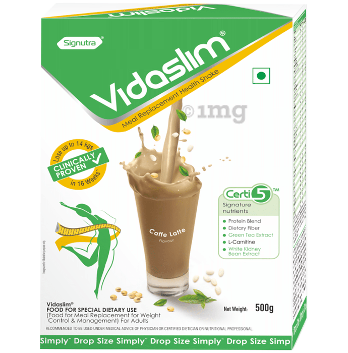 Vidaslim Signutra Vidaslim HIgh Protein For Weight Management | Flavour Caffe Latte