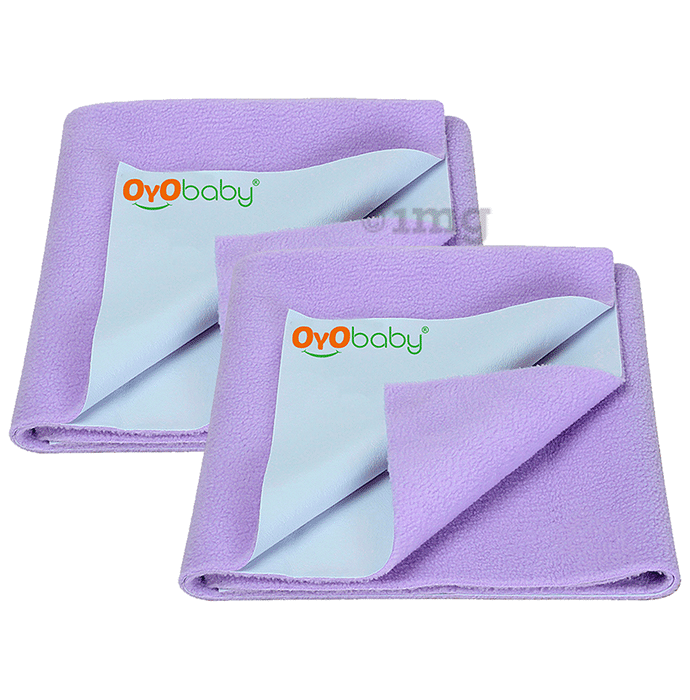 Oyo Baby Waterproof Bed Protector Dry Sheet Large Violet
