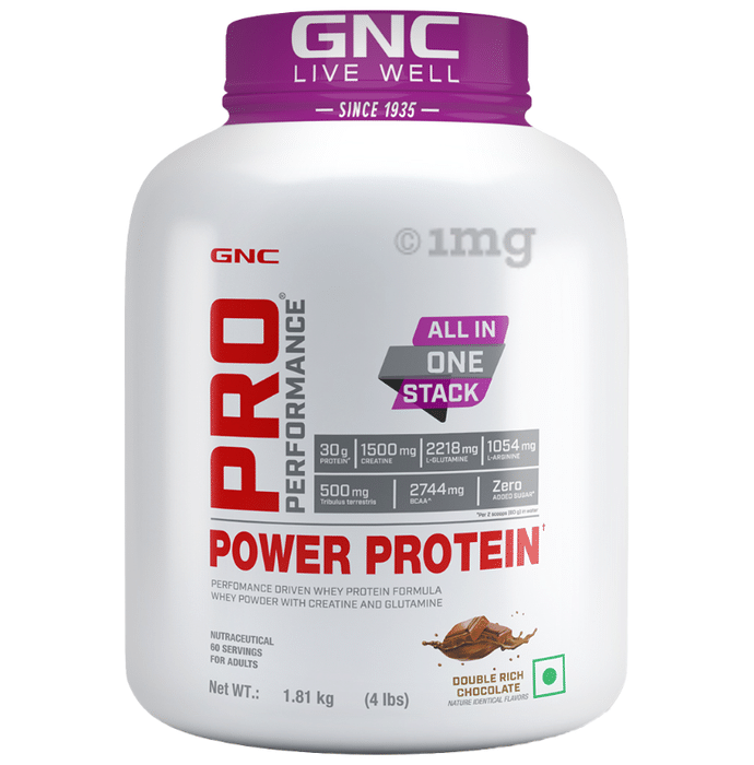GNC Pro Performance Power Protein Powder Double Rich Chocolate