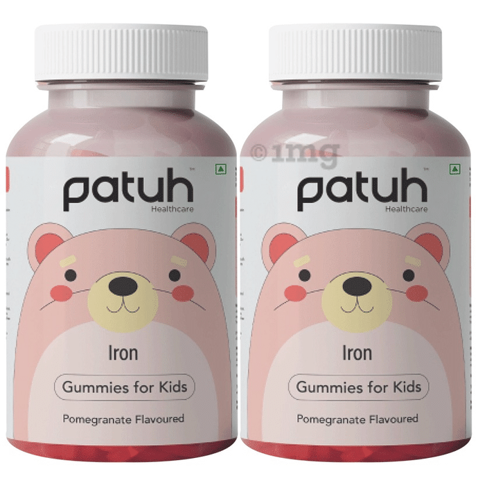 Patuh Healthcare Iron Gummies for Kids (30 Each) Pomegranate