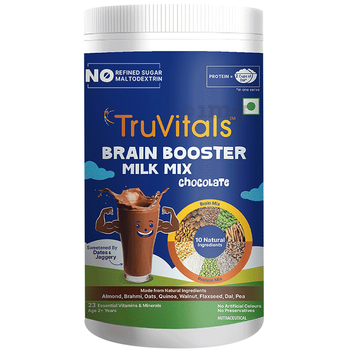 TruVitals Brain Booster Milk Mix Powder Chocolate