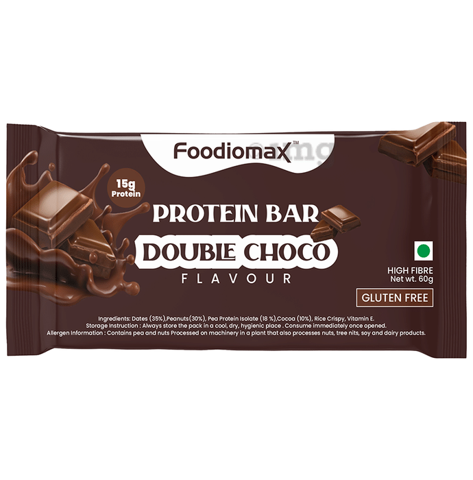 Foodiomax Protien Bar (60gm Each) Double Choco