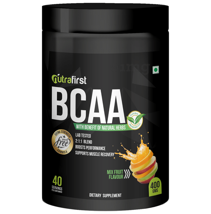 Nutrafirst BCAA Protein with Benefit of Natural Herbs Mix Fruit Sugar Free