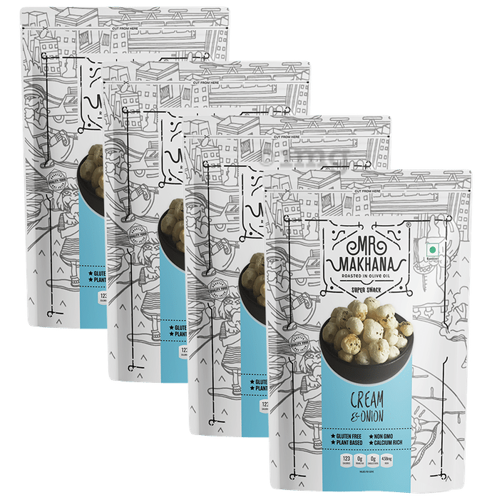 Mr Makhana Cream & Onion (60gm Each)