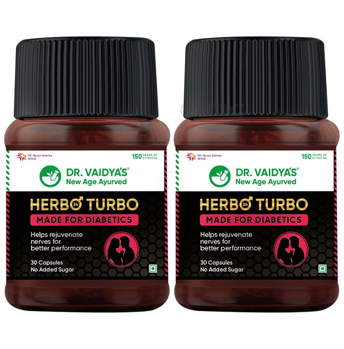 Dr. Vaidya's Herbo24Turbo Made For Diabetics (30 Each)