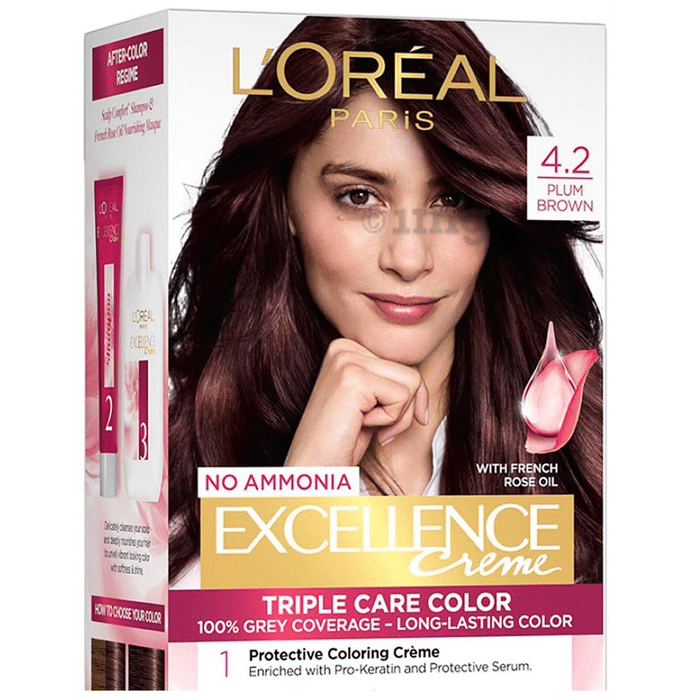 Loreal Excellence Creme Triple Care Color Cream Plum Brown