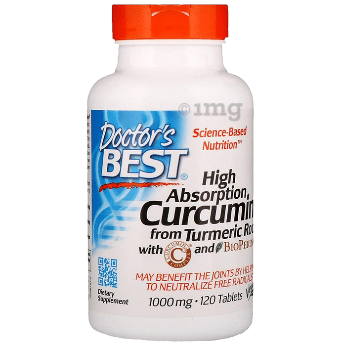 Doctor's Best High Absorption Curcumin from Turmeric Root 1000mg Tablet