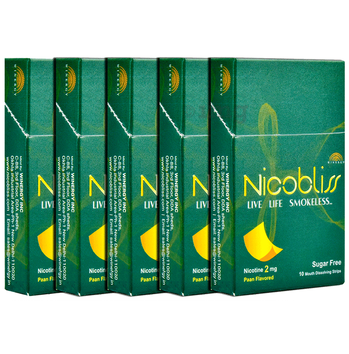 Nicobliss 2mg Dissolving Strip (10 Each) Paan Sugar Free
