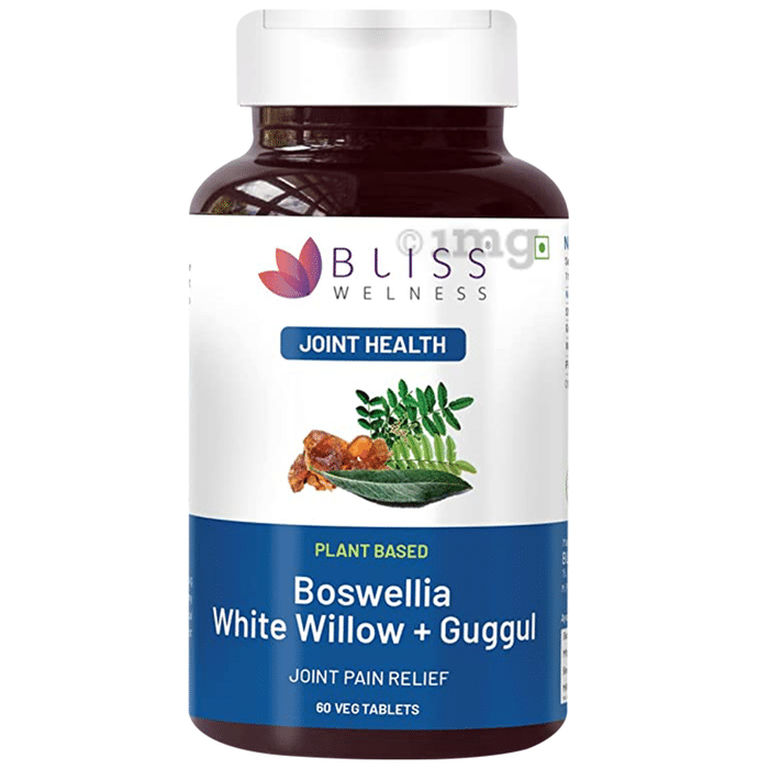 Bliss Welness Joint Health Boswellia White Willow + Guggul Veg Tablet