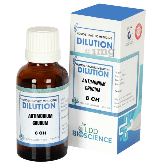 LDD Bioscience Antimonium Crudum Dilution 6 CH