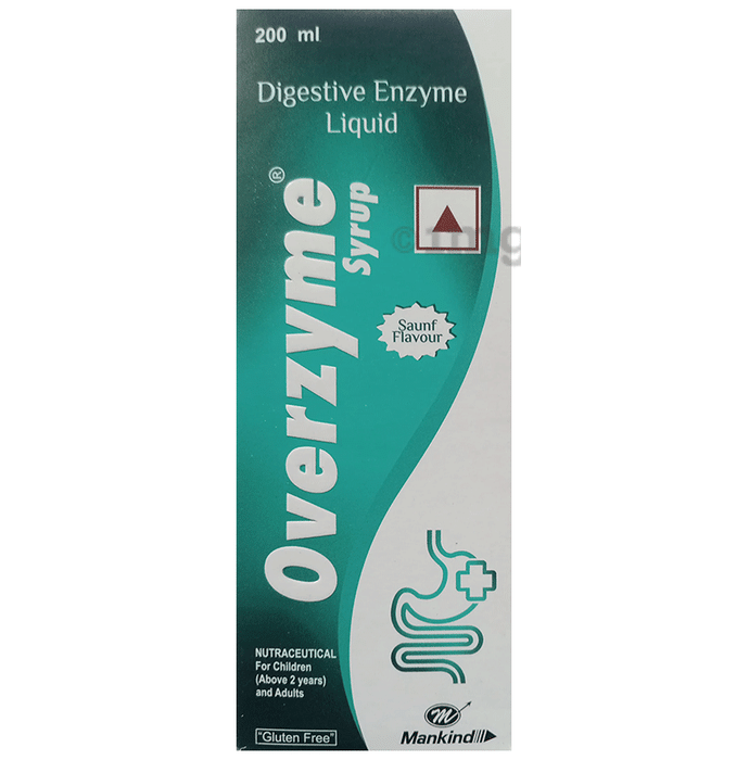 Overzyme Syrup Saunf Flavour Gluten Free