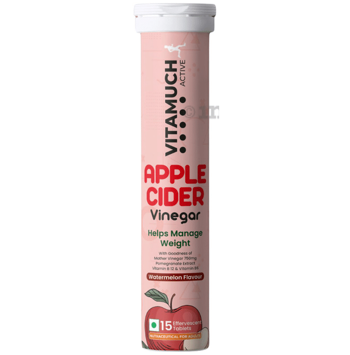 Vitamuch Active Apple Cider Vinegar Effervescent Tablet (15 Each) Watermelon