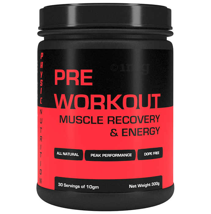 Physic Nutrition Pre Workout Muscle Recovery & Energy Powder Fruit Punch