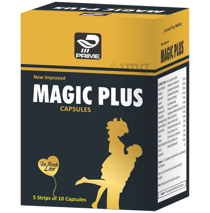 Prime Magic Plus Capsules | Vitality & Wellness Formula for Men with Shilajit, Ashwagandha & Musli