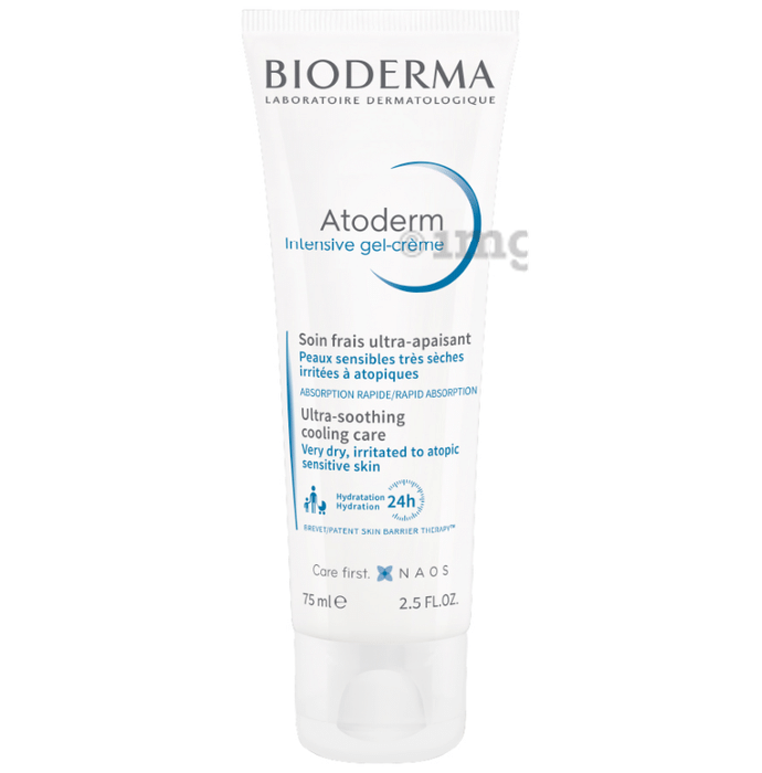 Bioderma Atoderm Intensive Gel | Ultra Soothing Cooling Care | For Very Dry, Irritated to Atopic Sensitive Skin