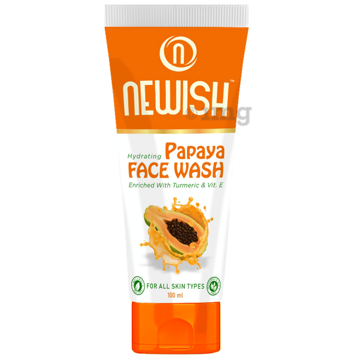 Newish Hydrating Papaya Face Wash (100ml Each) Buy box of 1.0 Tube at