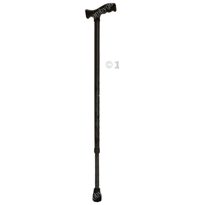 Ambygo AMAC-511-B Aluminium Adjustable Walking Stick Black Powder Coated