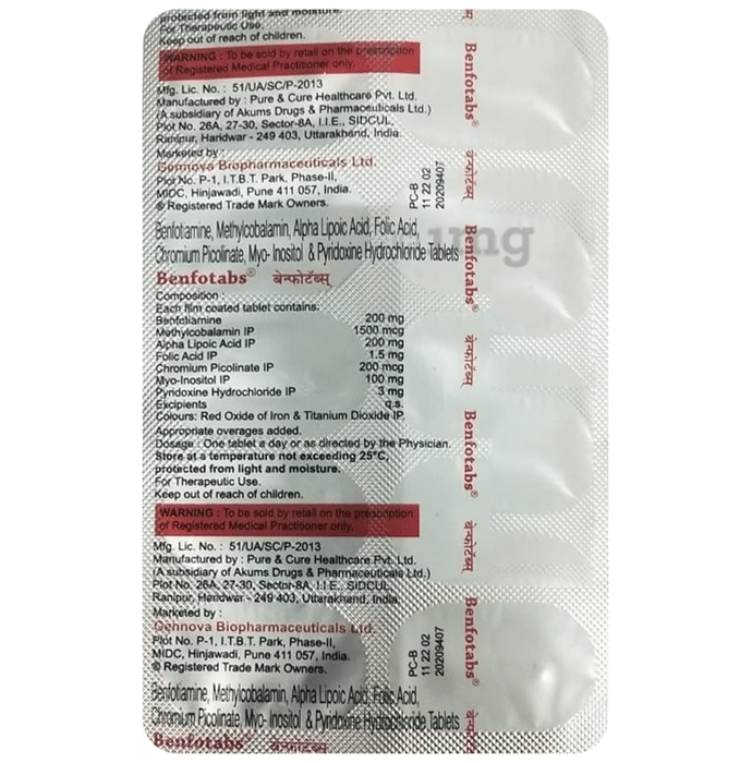 Benfotabs Tablet