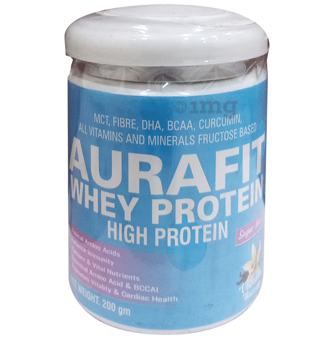 Aurafit Whey Protein Powder Sugar Free Vanilla