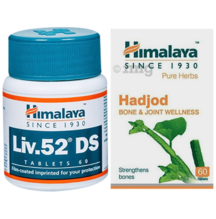 Himalaya Combo Pack of Liv. 52 DS Tablet (60) & Hadjod Tablet (60)