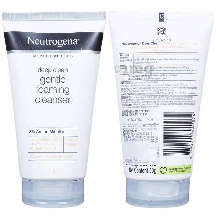Neutrogena Deep Clean Gentle Foaming Cleanser | For Normal to Sensitive Skin