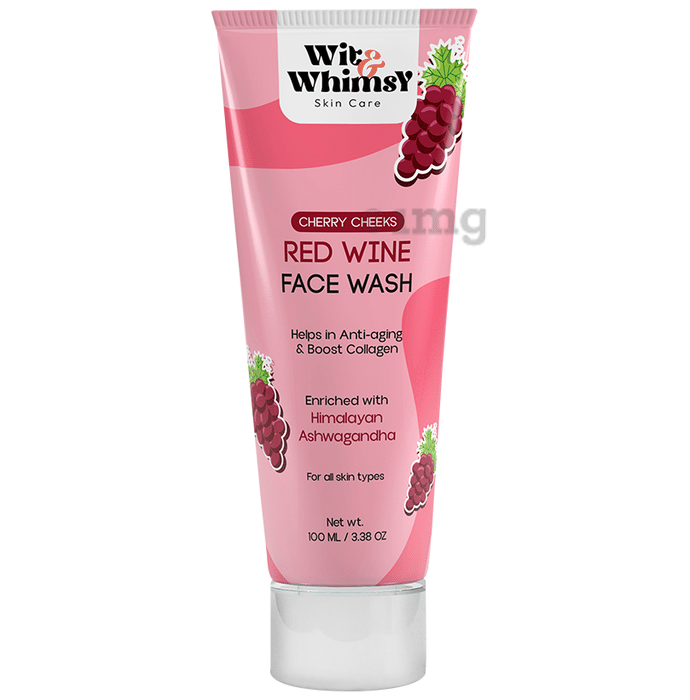 Wit and Whimsy Cherry Cheeks Face Wash Red Wine