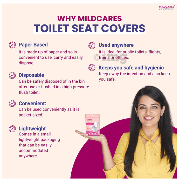 MildCares Disposable Toilet Seat Covers - 20 Units ( Pack Of 1
