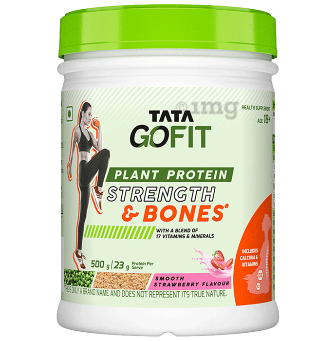 Tata Smooth Strawberry Gofit Plant Protein Powder